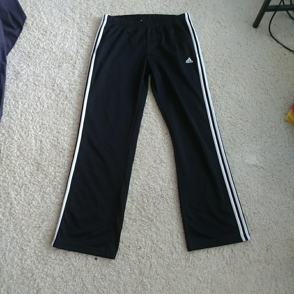 Adidas Size L Athletic Black Sweatpants